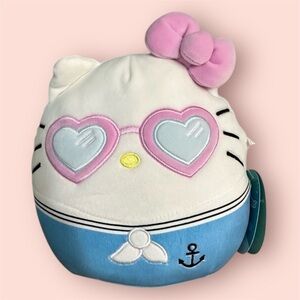 Squishmallows Official 8 inch Hello Kitty in Sailor Outfit